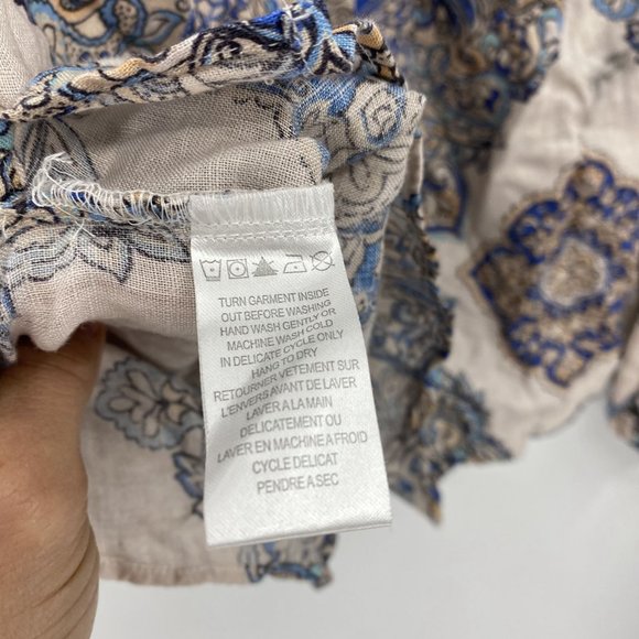 Hale Bobe Button Down Linen Blouse Small - Picture 6 of 10